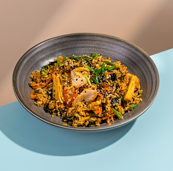 Фото Жареный рис с курицей