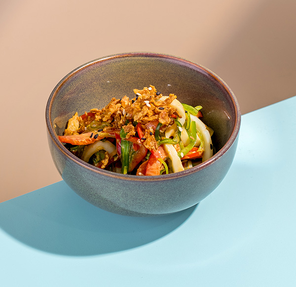 Фото Салат с  кальмаром и чукой