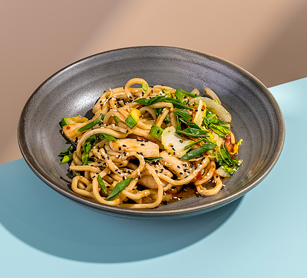 Фото Удон с курицей сладкий чили